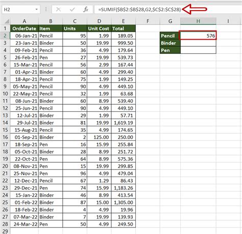 How To Sum A Column From Another Sheet In Excel