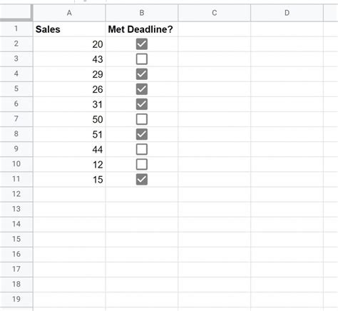 how to sum checkboxes in google sheets