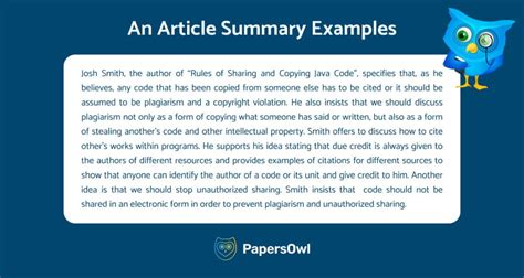 how to summarize an article