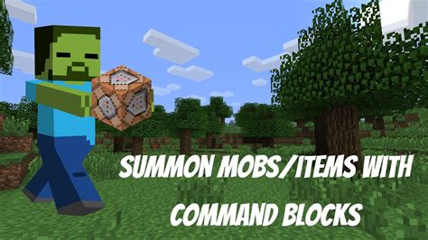 How To Summon Items With A Command Block