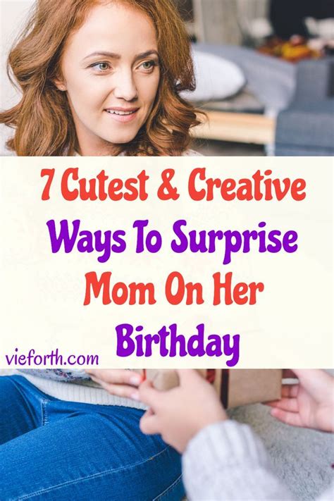 how to surprise mom on birthday
