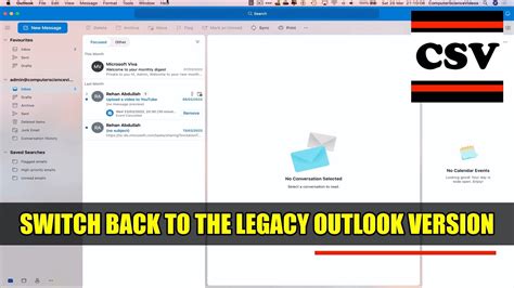 how to switch back to old outlook