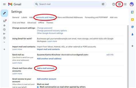 how to switch email accounts on google
