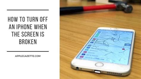 how to switch off iphone with broken screen