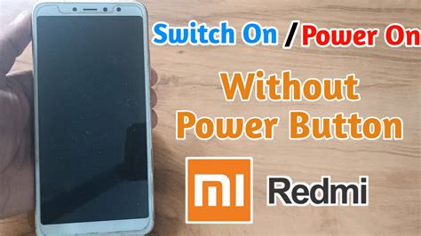 how to switch on mi phone if power button is not working