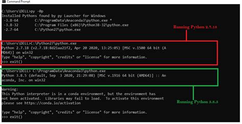 how to switch python version windows cmd