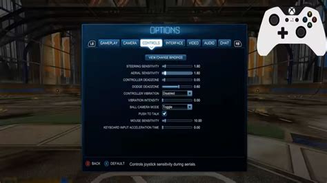 how to switch to controller on pc rocket league