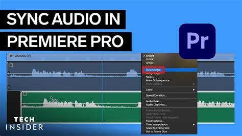 how to sync audio in premiere