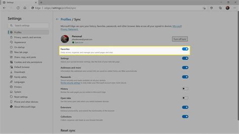 how to sync bookmarks