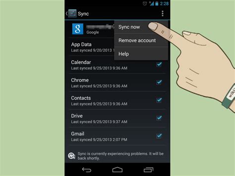 how to sync contacts from google to android phone