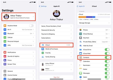 how to sync contacts from iphone to mac 2024