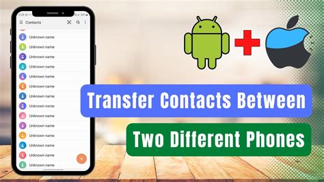 how to sync contacts from one mobile to another