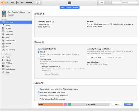 how to sync email from iphone to computer