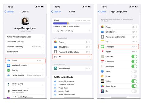 how to sync messages to iphone