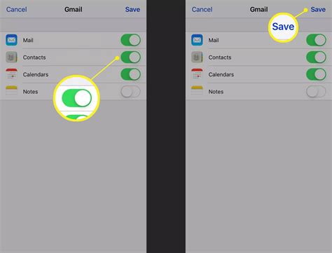how to sync my contacts from gmail on iphone