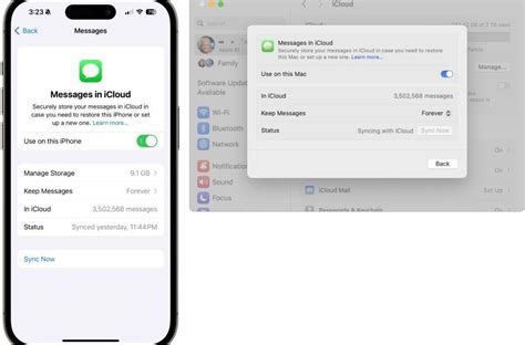 how to sync text messages on iphone and mac