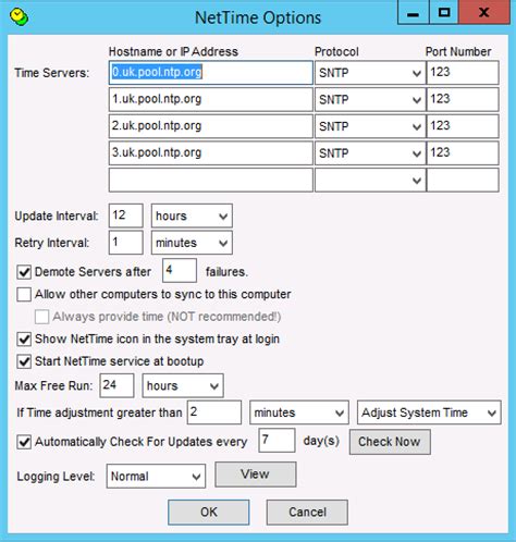 how to sync windows time with ntp server