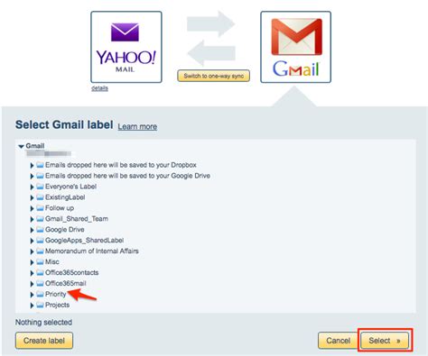 how to sync yahoo mail accounts