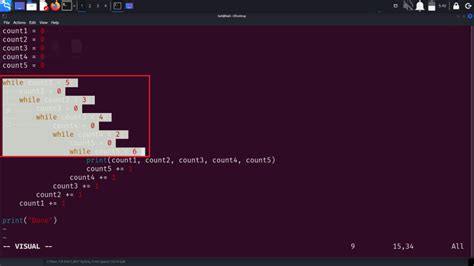 How To Tab Multiple Lines In Vim