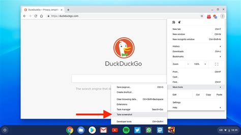 how to take a screenshot in chrome os