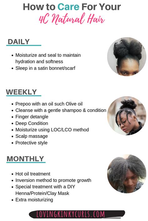 how to take care of 4c natural hair