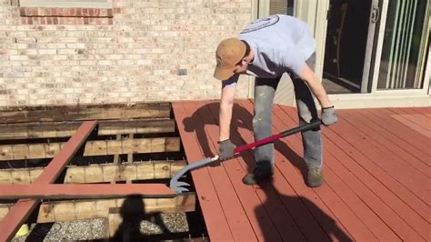 how to take down old roof porch