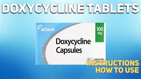 how to take doxycycline