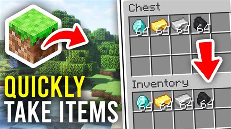 How To Take Everything From A Chest In Minecraft Java