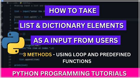 how to take input in dictionary in python using for loop