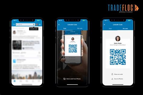 how to take linkedin qr code