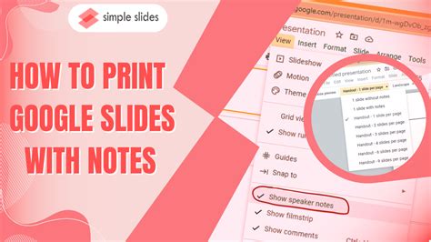 how to take notes on google slides