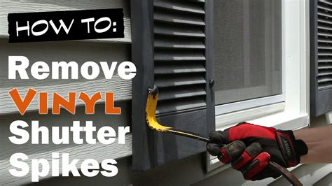 how to take shutters off house