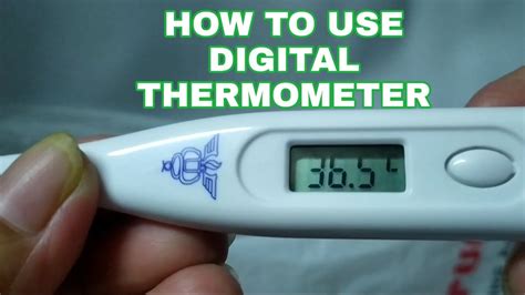 how to take temperature with a digital thermometer