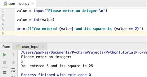 how to take user defined input in python