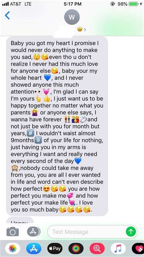 how to talk romantic with bf on text examples