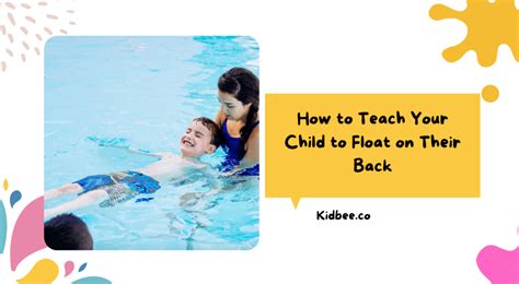 How To Teach A Child To Float On Their Back