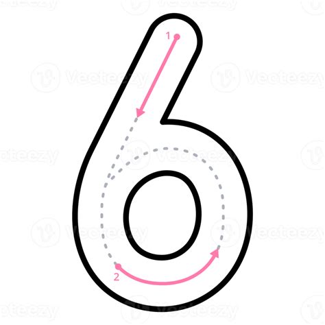 how to teach a child to write number 6