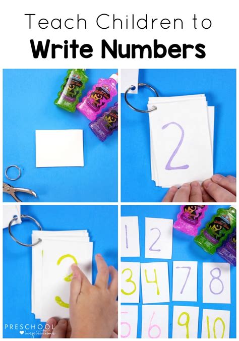 how to teach a child to write numbers in words
