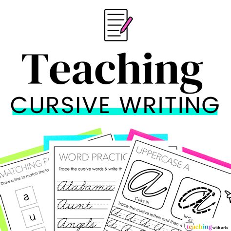 how to teach cursive writing to high school students
