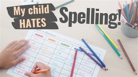 how to teach kids to learn spelling
