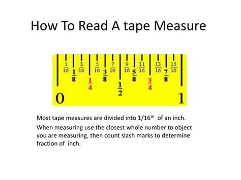 how to teach reading a tape measure