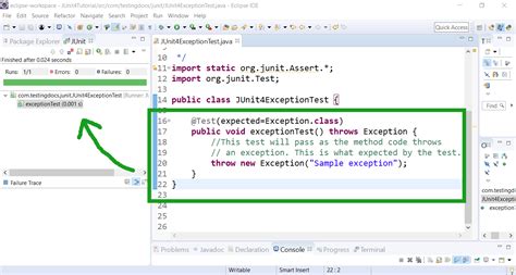 How To Test Exception Using Junit