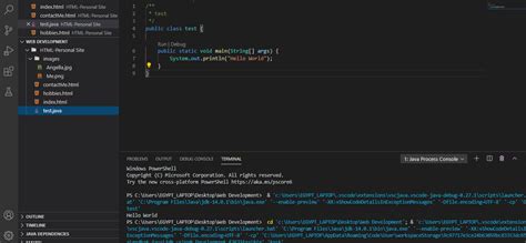 how to test java code in visual studio code
