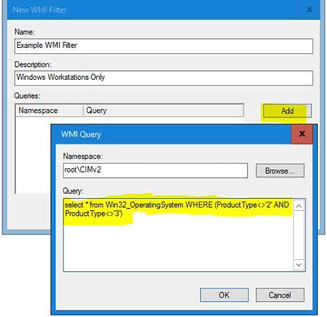How To Test Wmi Filter Query