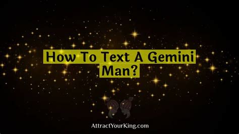how to text a gemini guy