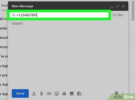 how to text a phone number from gmail