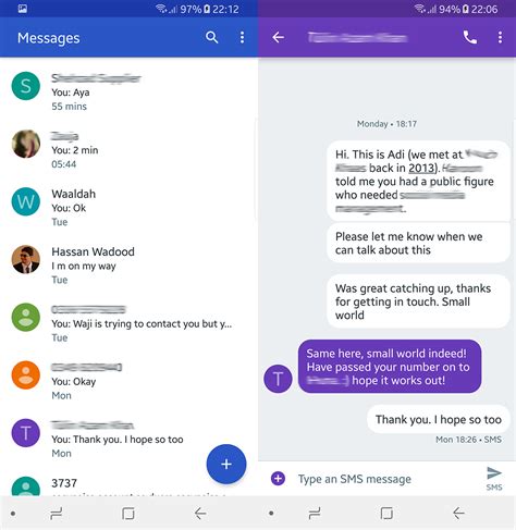 how to text without data on android