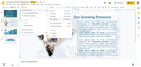 how to text wrap image on google slides