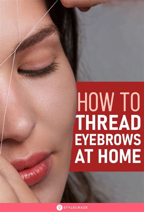 How To Thread Eyebrows By Yourself