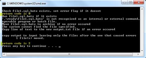 How To Throw Error In Batch File